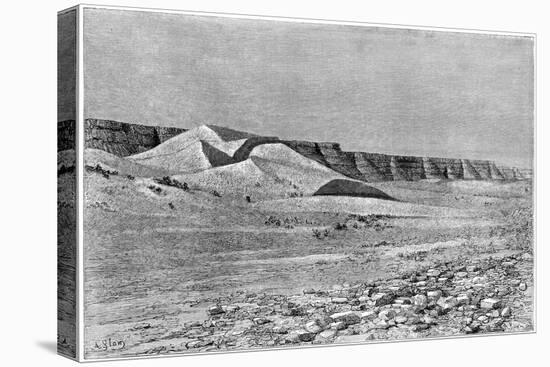 Cliffs of the Igharghar, Taken from the North of Temassinin, C1890-Armand Kohl-Stretched Canvas