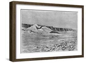 Cliffs of the Igharghar, Taken from the North of Temassinin, C1890-Armand Kohl-Framed Giclee Print