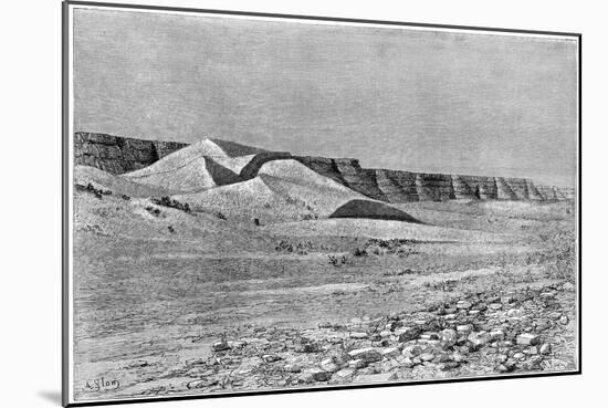 Cliffs of the Igharghar, Taken from the North of Temassinin, C1890-Armand Kohl-Mounted Giclee Print