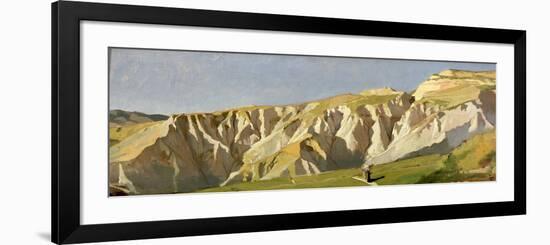 Cliffs of Volterra-Elihu Vedder-Framed Giclee Print