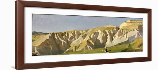 Cliffs of Volterra-Elihu Vedder-Framed Giclee Print