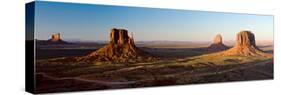 Cliffs on a Landscape, Monument Valley, Monument Valley Tribal Park, Utah, USA-null-Stretched Canvas