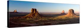 Cliffs on a Landscape, Monument Valley, Monument Valley Tribal Park, Utah, USA-null-Stretched Canvas