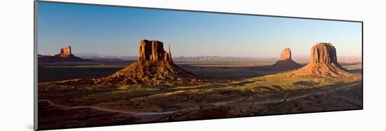 Cliffs on a Landscape, Monument Valley, Monument Valley Tribal Park, Utah, USA-null-Mounted Photographic Print