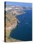 Cliffs on Basin of Caldera, Island of Santorini (Thira), Cyclades Islands, Greece-Sergio Pitamitz-Stretched Canvas