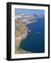 Cliffs on Basin of Caldera, Island of Santorini (Thira), Cyclades Islands, Greece-Sergio Pitamitz-Framed Photographic Print