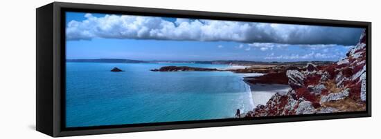 Cliffs on the Coast, Baie De Douarnenez, Finistere, Brittany, France-null-Framed Stretched Canvas
