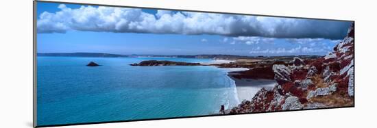 Cliffs on the Coast, Baie De Douarnenez, Finistere, Brittany, France-null-Mounted Photographic Print