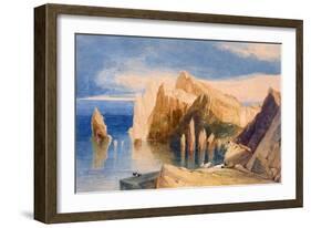 Cliffs on the North East Side of Point Lorenzo, Madeira-John Sell Cotman-Framed Giclee Print