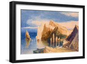 Cliffs on the North East Side of Point Lorenzo, Madeira-John Sell Cotman-Framed Giclee Print