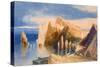 Cliffs on the North East Side of Point Lorenzo, Madeira-John Sell Cotman-Stretched Canvas