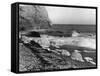 Cliffs, Rocks and Sea-null-Framed Stretched Canvas