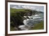 Cliffs Showing Rock Striations and Geological Folding, Pettico Wick, Berwickshire, Scotland, UK-Linda Pitkin-Framed Photographic Print