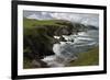 Cliffs Showing Rock Striations and Geological Folding, Pettico Wick, Berwickshire, Scotland, UK-Linda Pitkin-Framed Photographic Print