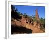 Cliffs Where Ochre was Once Mined, Roussillon, Provence, France-John Miller-Framed Photographic Print