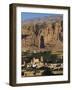 Cliffs with Empty Niche Where the Famous Carved Buddha Once Stood, Afghanistan, Bamiyan Province,-Jane Sweeney-Framed Photographic Print