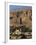 Cliffs with Empty Niche Where the Famous Carved Buddha Once Stood, Afghanistan, Bamiyan Province,-Jane Sweeney-Framed Photographic Print