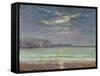 Cliffs with Setting Sun-Maxime Emile Louis Maufra-Framed Stretched Canvas