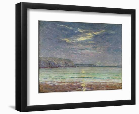 Cliffs with Setting Sun-Maxime Emile Louis Maufra-Framed Giclee Print