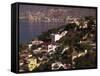 Cliffside Homes on Acapulco Bay, Mexico-Walter Bibikow-Framed Stretched Canvas