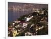 Cliffside Homes on Acapulco Bay, Mexico-Walter Bibikow-Framed Photographic Print