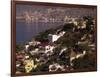 Cliffside Homes on Acapulco Bay, Mexico-Walter Bibikow-Framed Photographic Print