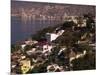 Cliffside Homes on Acapulco Bay, Mexico-Walter Bibikow-Mounted Photographic Print