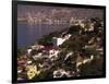 Cliffside Homes on Acapulco Bay, Mexico-Walter Bibikow-Framed Photographic Print