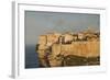 Cliffside Houses at Dawn, Bonifacio, Corsica, France-Walter Bibikow-Framed Photographic Print