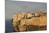 Cliffside Houses at Dawn, Bonifacio, Corsica, France-Walter Bibikow-Mounted Photographic Print