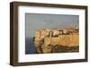 Cliffside Houses at Dawn, Bonifacio, Corsica, France-Walter Bibikow-Framed Photographic Print