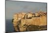 Cliffside Houses at Dawn, Bonifacio, Corsica, France-Walter Bibikow-Mounted Photographic Print