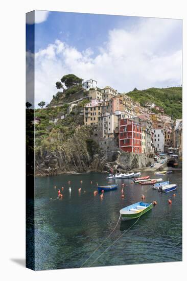 Clifftop Village of Riomaggiore, Cinque Terre, UNESCO World Heritage Site, Liguria, Italy, Europe-Gavin Hellier-Stretched Canvas