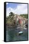 Clifftop Village of Riomaggiore, Cinque Terre, UNESCO World Heritage Site, Liguria, Italy, Europe-Gavin Hellier-Framed Stretched Canvas