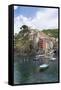 Clifftop Village of Riomaggiore, Cinque Terre, UNESCO World Heritage Site, Liguria, Italy, Europe-Gavin Hellier-Framed Stretched Canvas