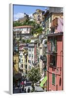 Clifftop Village of Riomaggiore, Cinque Terre, UNESCO World Heritage Site, Liguria, Italy, Europe-Gavin Hellier-Framed Photographic Print