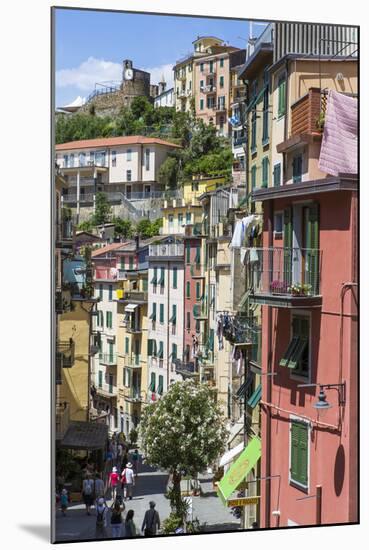 Clifftop Village of Riomaggiore, Cinque Terre, UNESCO World Heritage Site, Liguria, Italy, Europe-Gavin Hellier-Mounted Photographic Print