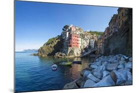 Clifftop Village of Riomaggiore, Cinque Terre, UNESCO World Heritage Site, Liguria, Italy, Europe-Gavin Hellier-Mounted Photographic Print