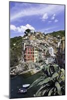 Clifftop Village of Riomaggiore, Cinque Terre, UNESCO World Heritage Site, Liguria, Italy, Europe-Gavin Hellier-Mounted Photographic Print