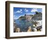 Clifftop Village of Riomaggiore, Cinque Terre, UNESCO World Heritage Site, Liguria, Italy, Europe-Gavin Hellier-Framed Photographic Print