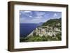 Clifftop Village of Riomaggiore, Cinque Terre, UNESCO World Heritage Site, Liguria, Italy, Europe-Gavin Hellier-Framed Photographic Print