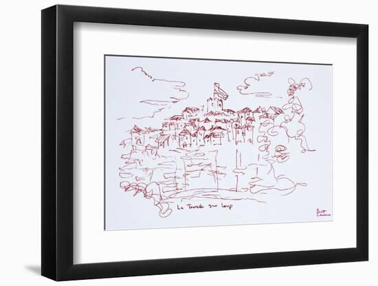 Clifftop village of Tourettes sur Loup, Provence, south of France-Richard Lawrence-Framed Photographic Print