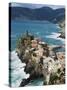 Clifftop Village of Vernazza, Cinque Terre, UNESCO World Heritage Site, Liguria, Italy, Europe-Christian Kober-Stretched Canvas