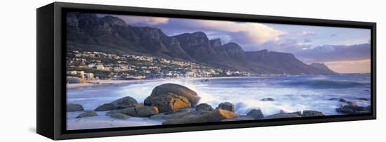 Clifton Bay and Beach, Cape Town, South Africa-Peter Adams-Framed Stretched Canvas