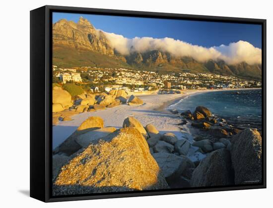 Clifton Bay and Beach, Cape Town, South Africa-Peter Adams-Framed Stretched Canvas