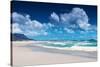 Clifton Beach, Cape Town, South Africa, Paradise Beach, Luxury Tropical Resort, Panoramic Seascape,-Anna Omelchenko-Stretched Canvas