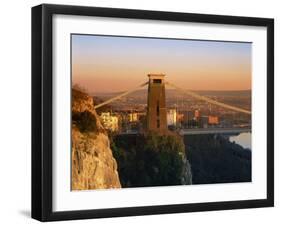 Clifton Suspension Bridge, Avon, Bristol, England, United Kingdom, Europe-Gavin Hellier-Framed Photographic Print