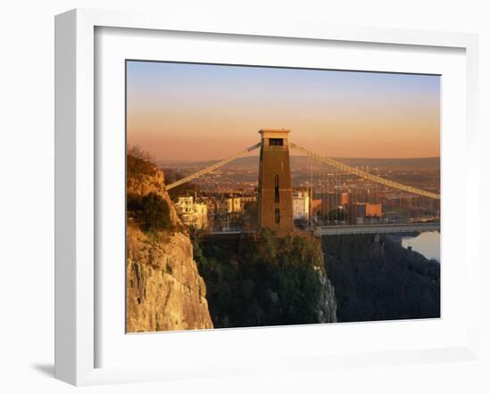Clifton Suspension Bridge, Avon, Bristol, England, United Kingdom, Europe-Gavin Hellier-Framed Photographic Print