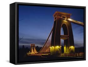 Clifton Suspension Bridge, Bristol, Avon, England, UK, Europe-Charles Bowman-Framed Stretched Canvas