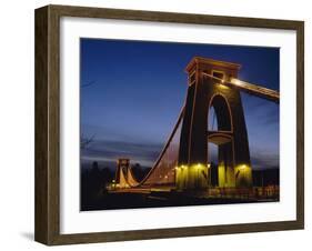 Clifton Suspension Bridge, Bristol, Avon, England, UK, Europe-Charles Bowman-Framed Photographic Print